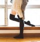 Women's thigh high stockings with extra long cotton knitted insulation (1 Pairs)